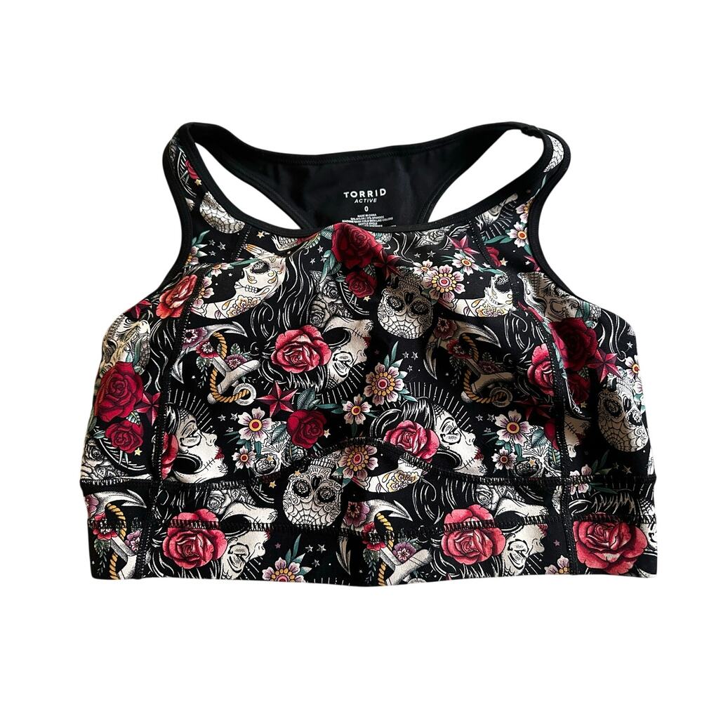 Torrid Size 0 Tattoo Sports Bra